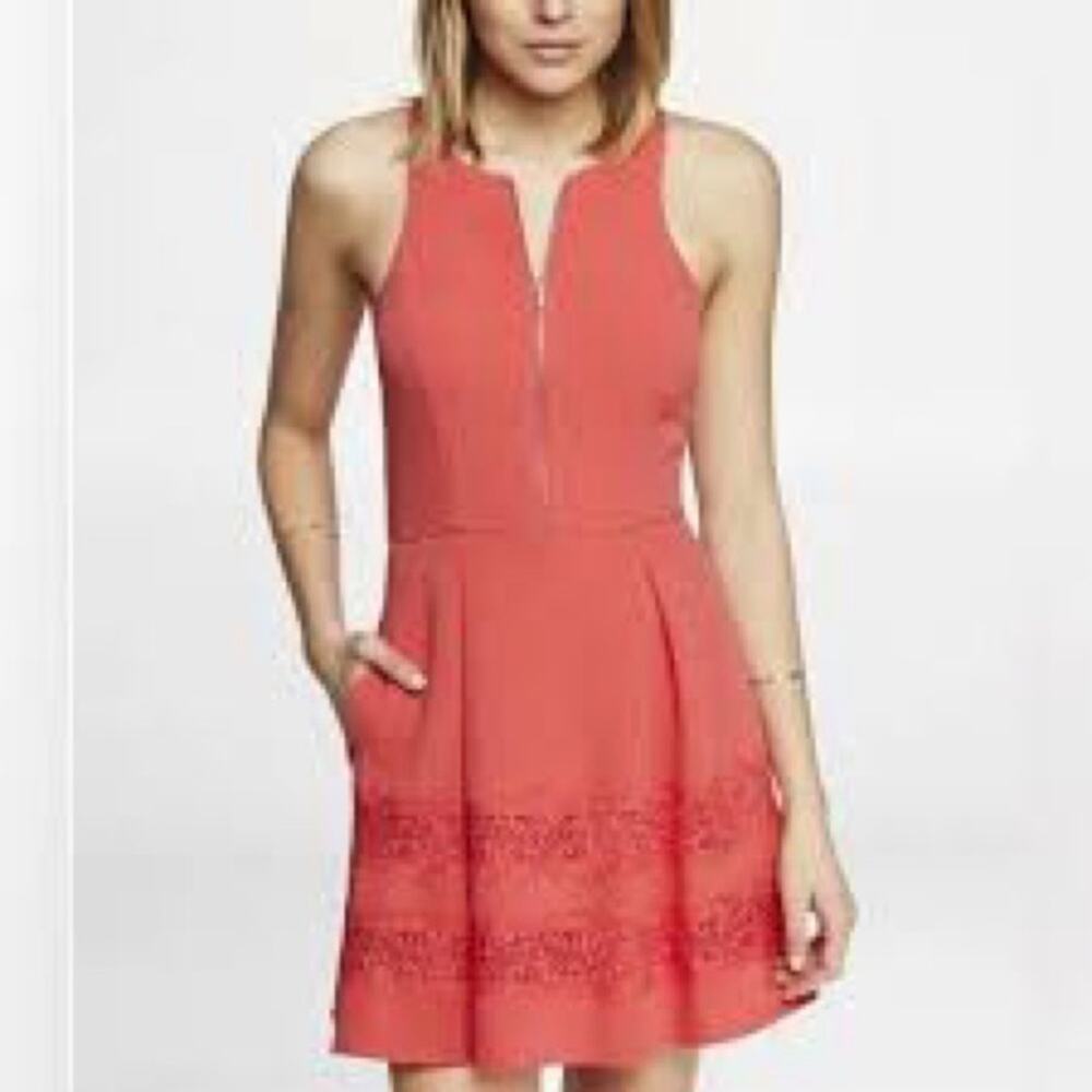 Express Coral Sleeveless Dress size 4